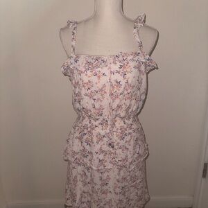 City Triangles Floral Midi Dress - Pink and Purple